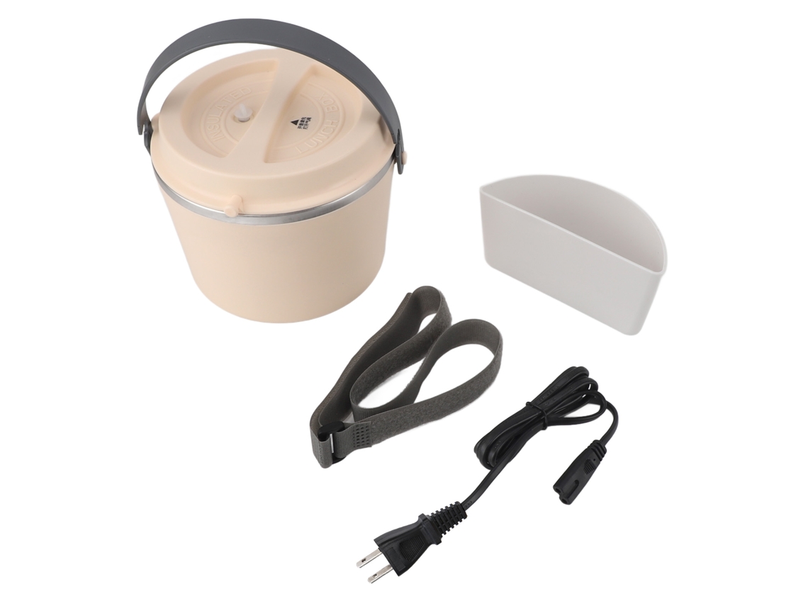 Caja De Almuerzo Eléctrica 1.2l Calentamiento Rápido Lavable Portátil Para Oficina Viajes Plug Us 110v