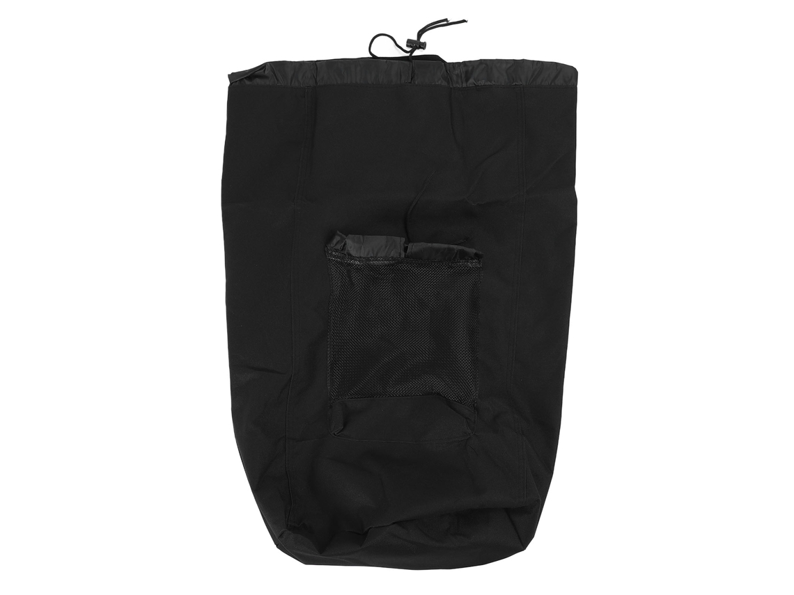 Bolsa de lavandería de tela Oxford 600d negra para mochila, impermeable, cesta de lavandería portátil para viajes