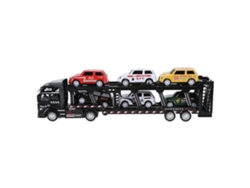 Camión Transportador De Coches De Juguete De Aleación, Desmontable, Con 6 Coches Pequeños Para Niños De 3 Años En Adelante.