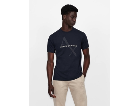 T-shirt ARMANI EXCHANGE Algodón Hombre (M - Azul)