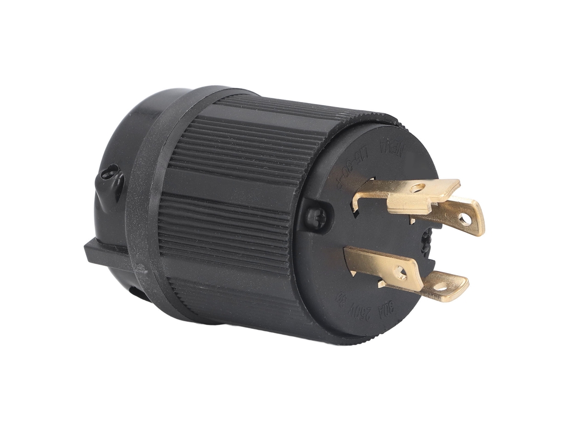 Enchufe De Seguridad Estándar Estadounidense L15-30p De 4 Orificios, Latón, 30 A, 250 V, Para Electrodomésticos.