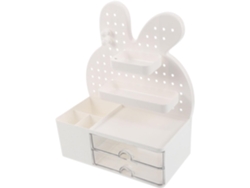 Besportble Caja De Almacenamiento De Plástico Con Forma De Conejo De Amosfun Con Estantes Y Escritorio Para...