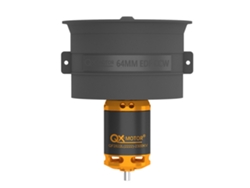 Motor Qx de 64 mm, 12 aspas, ventilador canalizado, sentido horario/antihorario, unidad EDF para avión RC