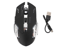 Rato Sem Fio 2.4ghz Bt 5.2 Modo Duplo Silencioso Dpi Ajustável Design Ergonômico Para Pc Laptop