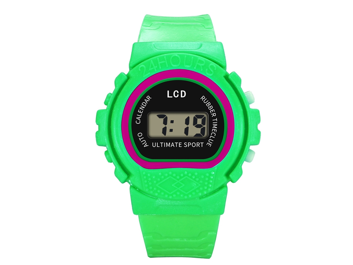 Reloj Unisex Informal De Cuarzo De Piel Sintética Naranja Con Estampado De Cielo Estrellado.