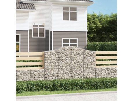 MAISON EXCLUSIVE - Cestas gaviones 18 uds forma de arco MAISON EXCLUSIVE - erro 200x50x140/160 cm