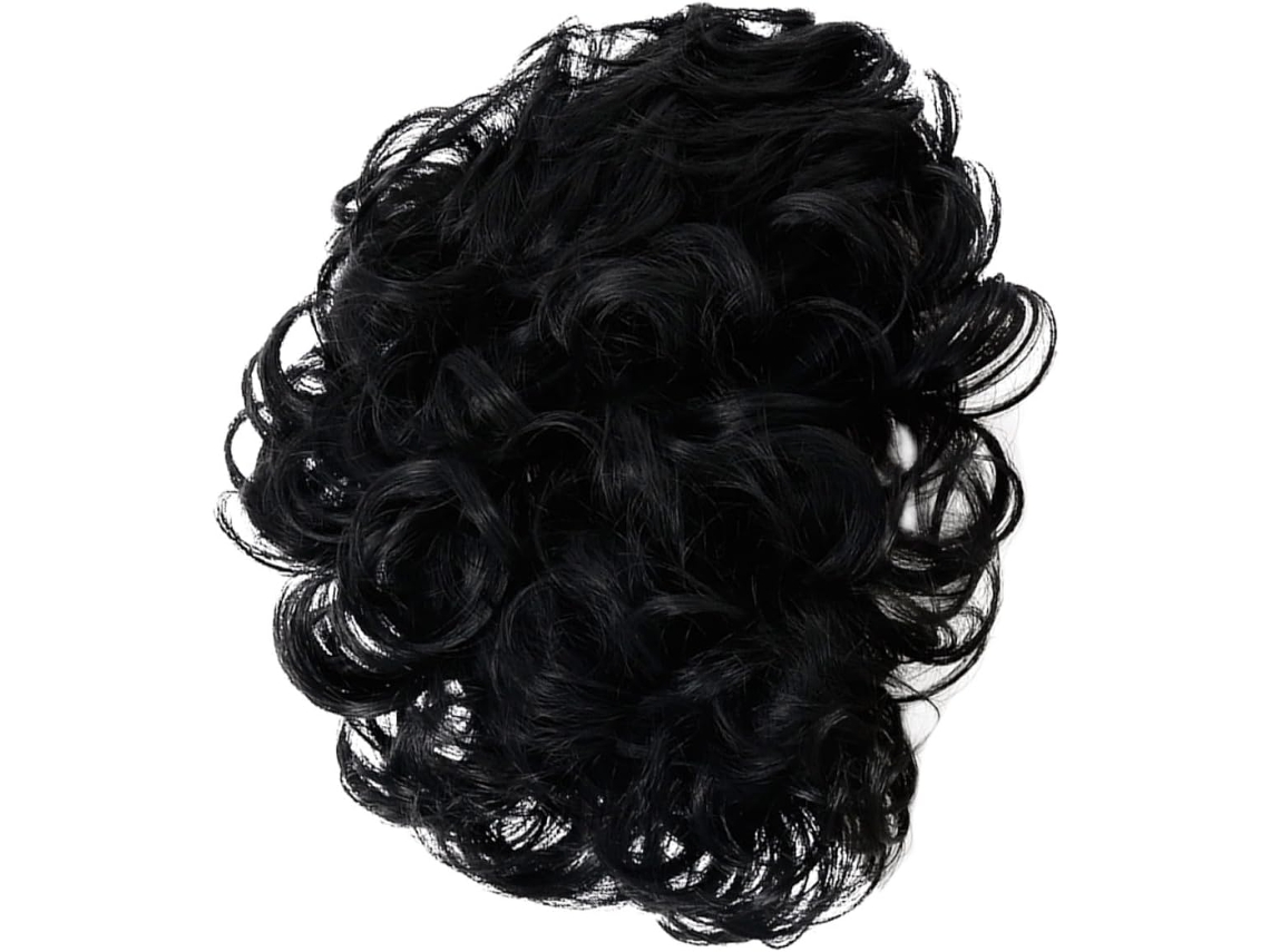 Peruca Masculina Lavável, Curta, De Fibra Resistente A Altas Temperaturas, Confortável, Encaracolada E Macia, Estilo Anos 70.