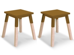 Banco MON PETIT MEUBLE FRANÇAIS de Madeira Maciça Assento 35 cm (2 unidades)
