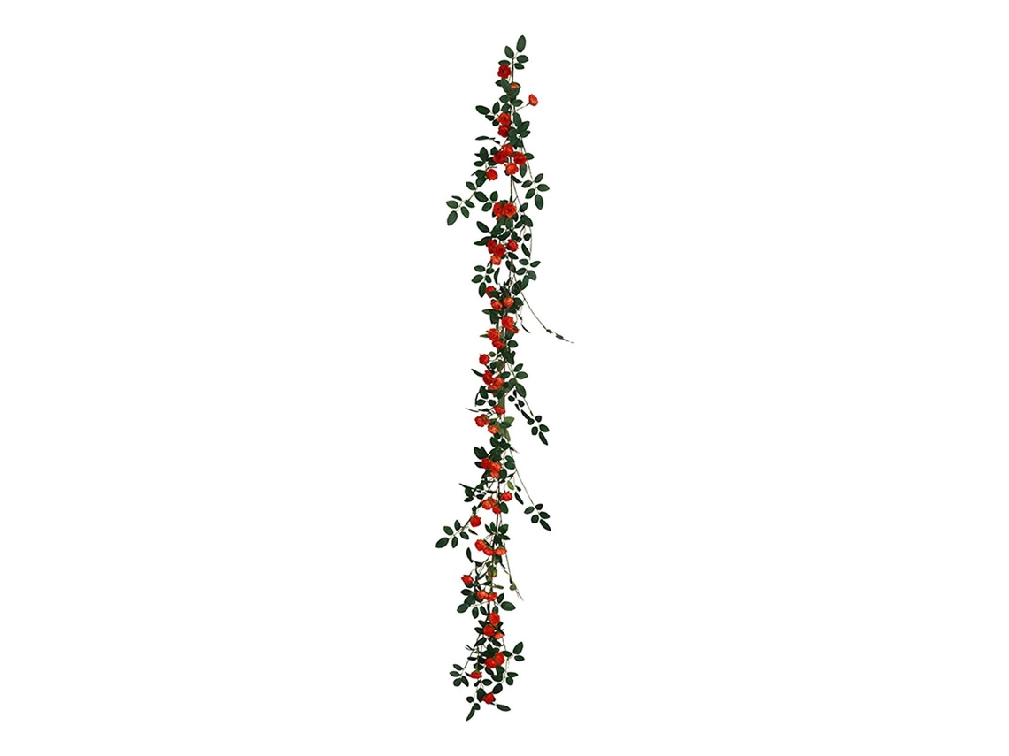 Corona decorativa de rosas de seda sintéticaslowmoose