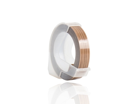 Cinta Adhesiva Plástica Dymo 3D (Color Madera - 9Mm)
