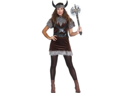 Disfraz de Mujer DISFRAZZES Vikinga (Talla: )