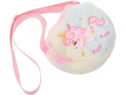 Bolso Bandolera De Peluche Kawaii Unicornio Para Niñas Con Estampado De Corazones, Bolso Pequeño