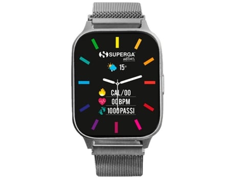 SUPERGA Smartwatch Sw-Stc011 Caja de Aluminio Plateada