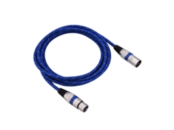 Cable De Micrófono De Audio Balanceado Xlr Macho A Hembra De 3 Pines, 3 Metros, Azul