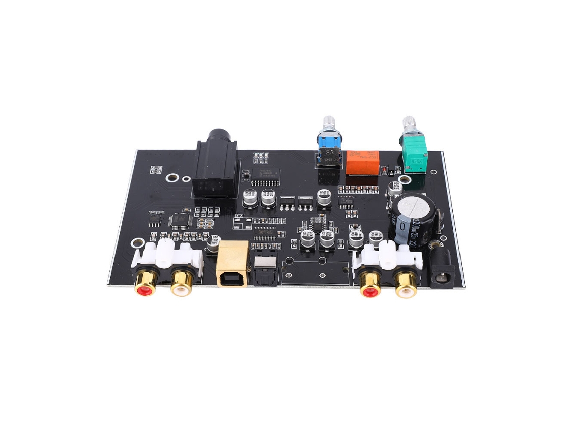 Placa Dac Pcm5100 12v Con Control De Volumen, Decodificador Usb Y Fibra Óptica