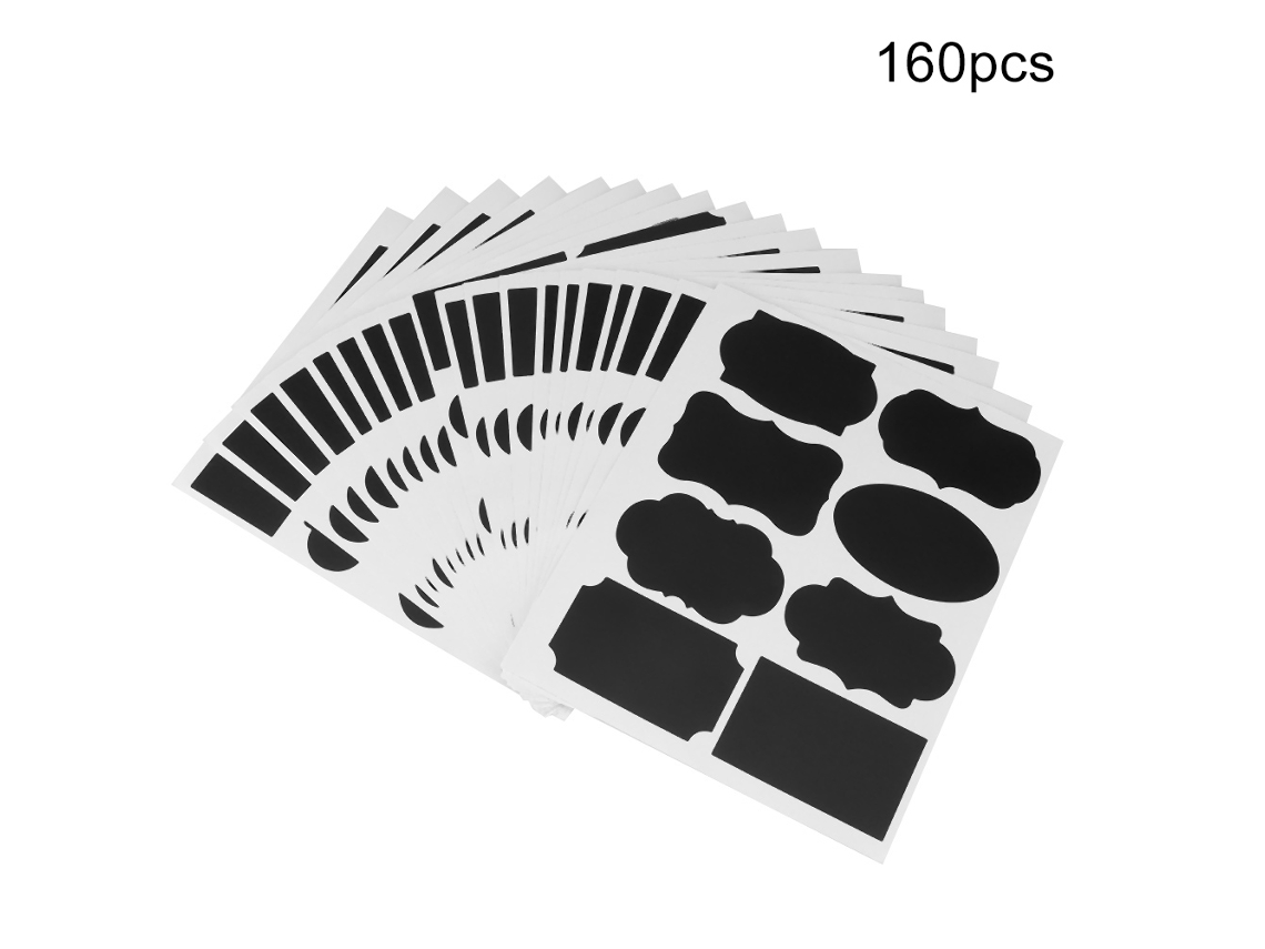 160 Pegatinas De Pvc Para Identificar Macetas, Contenedores, Utensilios De Cocina Y Recipientes De Almacenamiento.