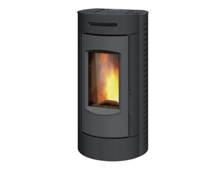 Estufa de pellets de madera gris de 6kw C077FC.09-HA6 - DEVILLE