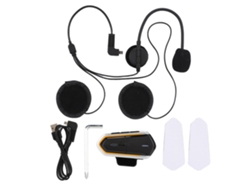 Auriculares Bluetooth para casco de motocicleta (radio FM y llamadas telefónicas)