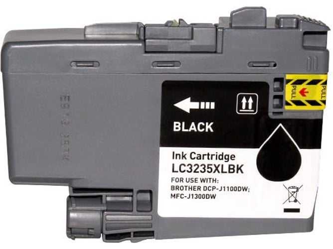 Cartucho para Brother LC3235 XL / LC3233 Negro Tinta de Pigmento