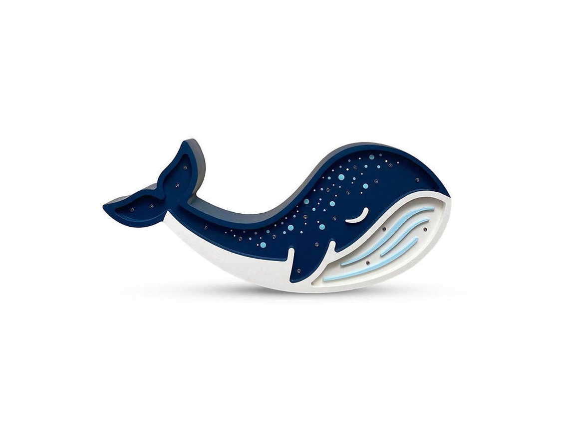 Lámpara Ballena Azul hecha a mano