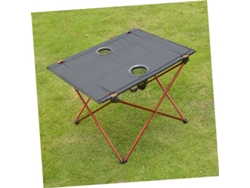 Mesa Plegable Exterior Aluminio Ligera Portátil Para Camping Picnic Fiesta Playa Rojo