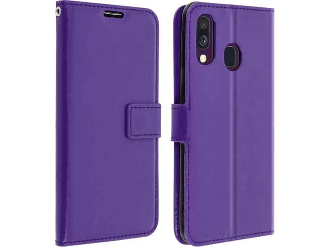 Funda Samsung Galaxy A40 AVIZAR Vintage Wallet Violeta