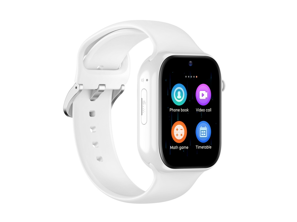 Reloj Inteligente 4g Para Niños (blanco) Con Seguimiento Gps, Inserción De Tarjeta Sim Y Videollamadas.