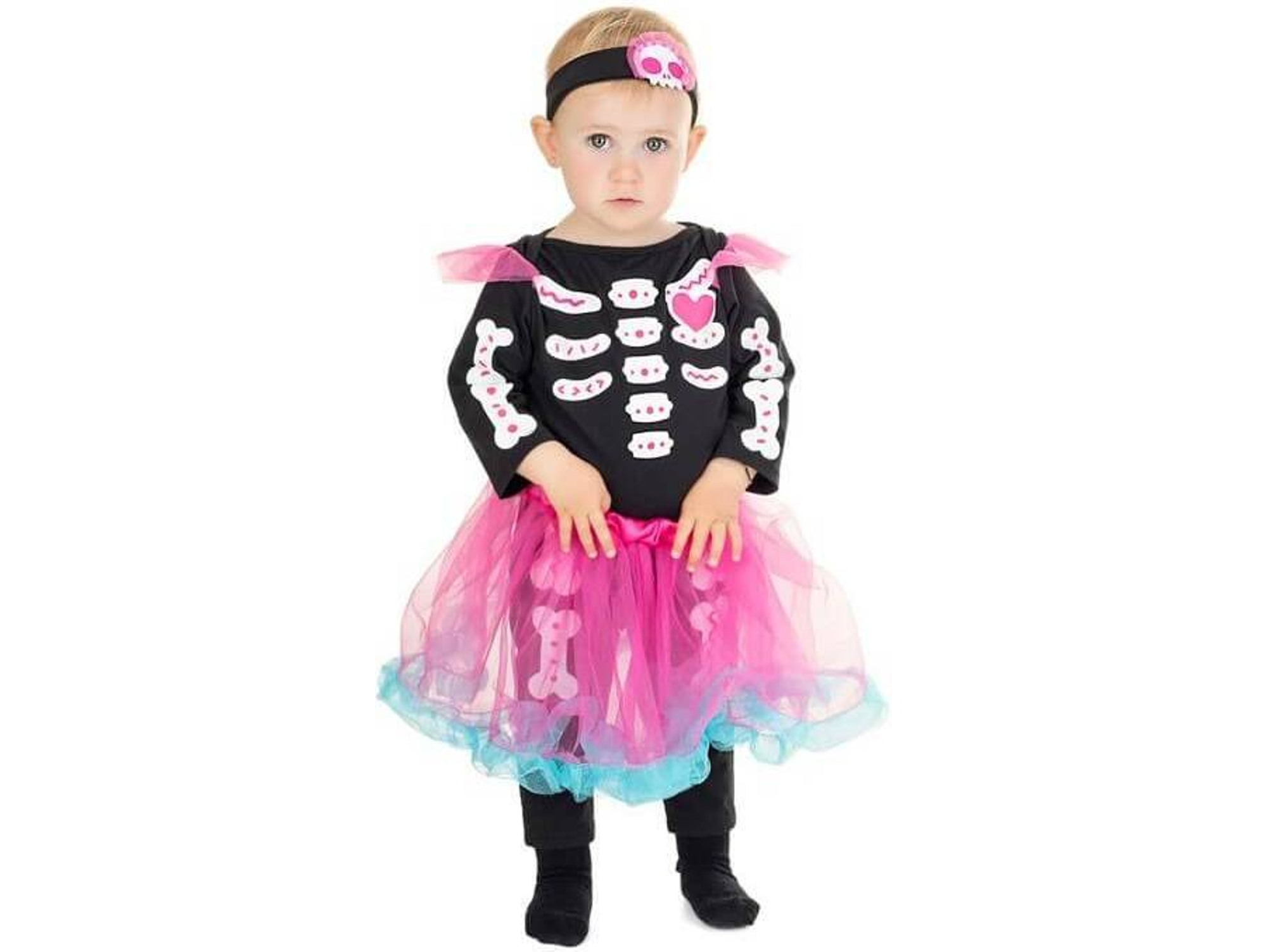 Disfraz de Bebé DISFRAZZES Esqueleto Con Tutú (Talla: 0 a 6 meses)