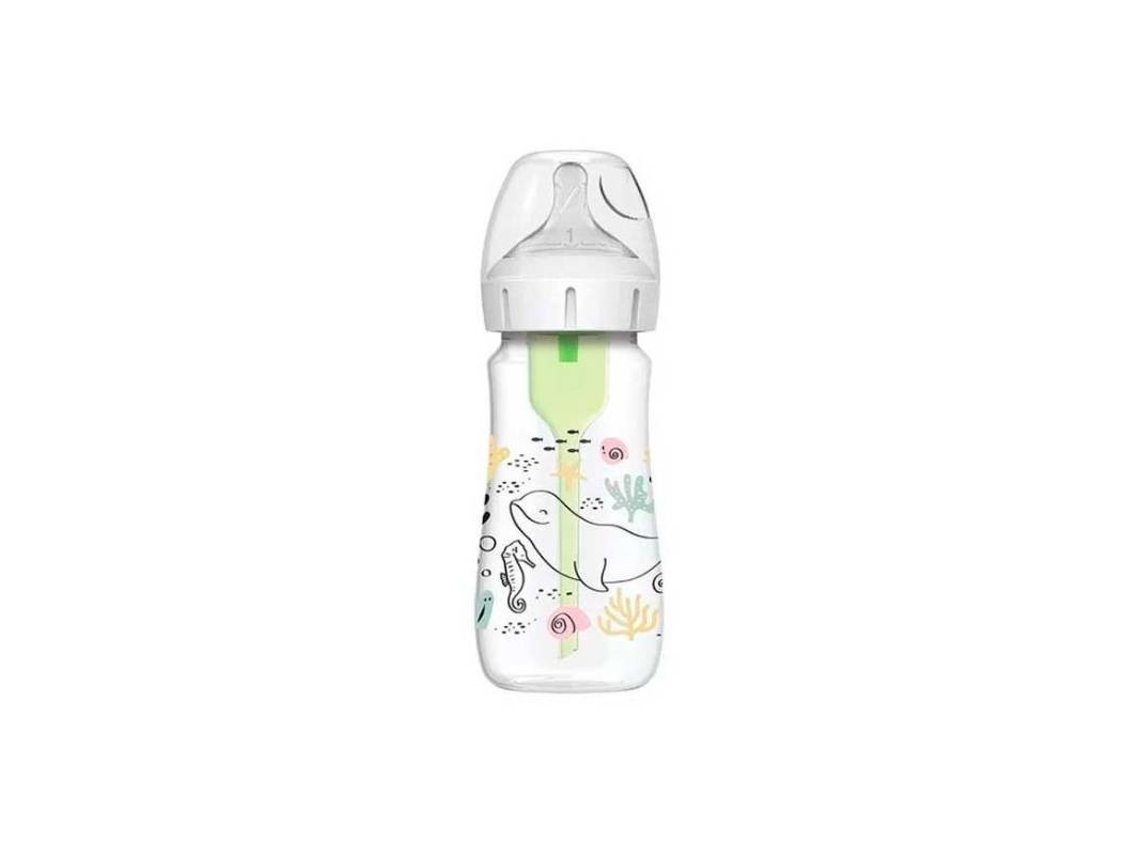 Dr. Brown'S Options Anti-Colic Biberón Boca Ancha Océanos 0M 270Ml DR. BROWNS