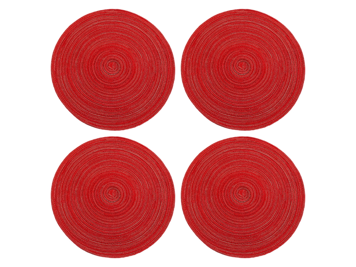 MEOIRUERY Posavasos Redondos de Algodón Antideslizantes y Resistentes al Calor para Otoño, Cenas, Barbacoas, Uso Interior y Exterior