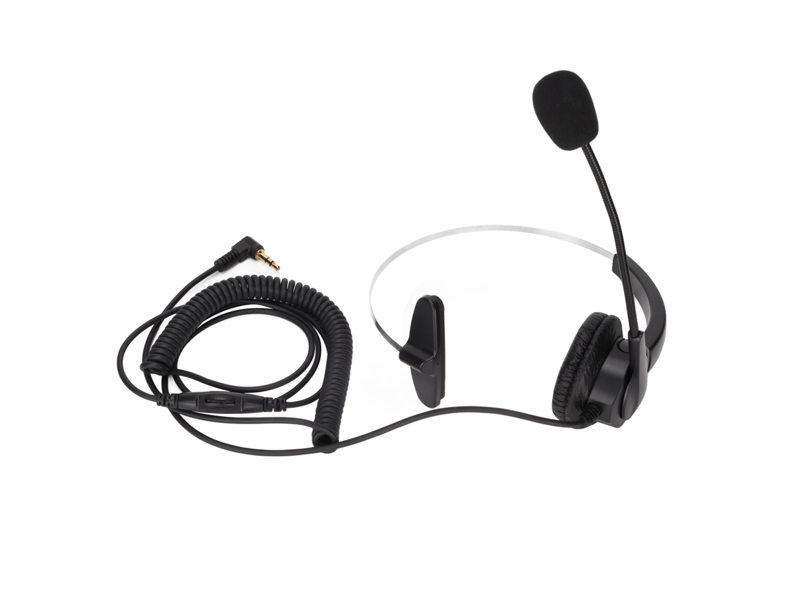 Auriculares Mono Para Centros De Llamadas Con Micrófono Ajustable De 3,5 Mm Para Teléfonos Móviles Y Ordenadores Portátiles.