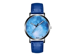 Reloj Casual Unisex Rebirth Moderno Con Pantalla Analógica De Cuarzo Y Correa De Pu Blanca/negra.
