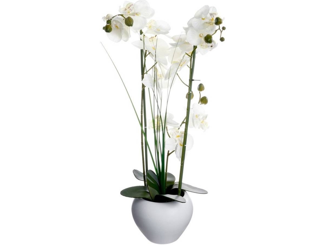 Flor Artificial ATMOSPHERA Orquídea en Maceta (53 x 15 x 28 cm)