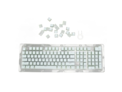 Teclas De Teclado Mecânico 130 Abs Moldagem Duas Cores Altura Oem Ergonômico Diy Azul