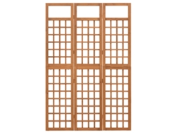 Biombo/Cercel de 3 paneles | Separador de ambientes | Separador de ambientes de madera maciza de abeto 121x180,5 cm