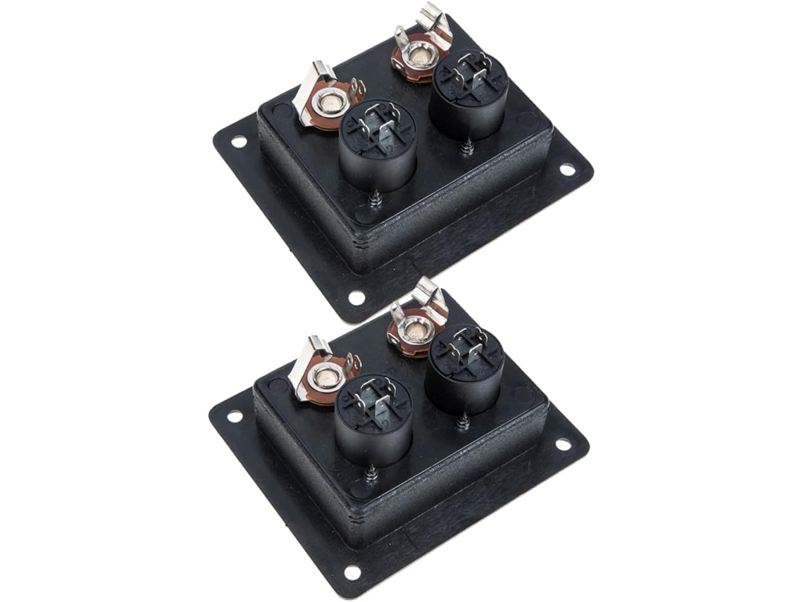 2 Piezas Panel De Terminales Altavoz Con