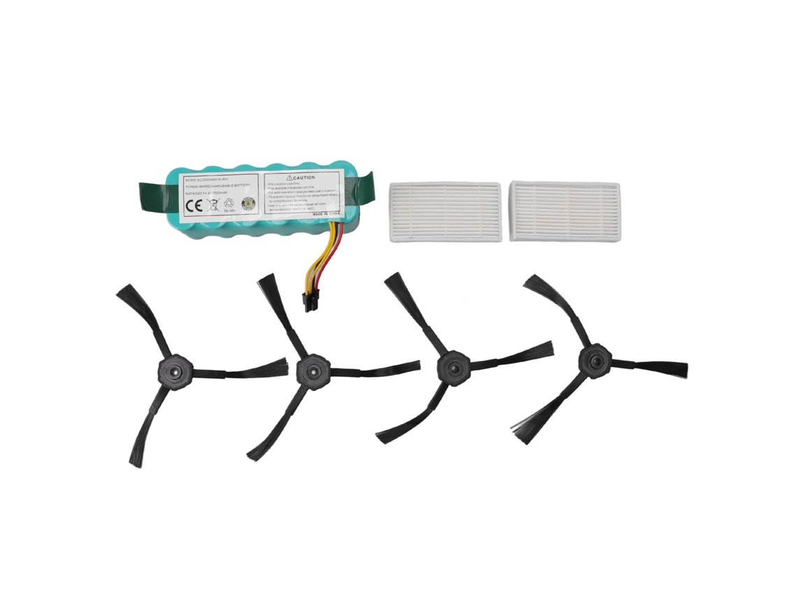 Kit De Batería Nimh De 3500 Mah Con Cepillo Lateral Y Filtro Para Aspiradoras Cr120, Cr121 Y Cr540.