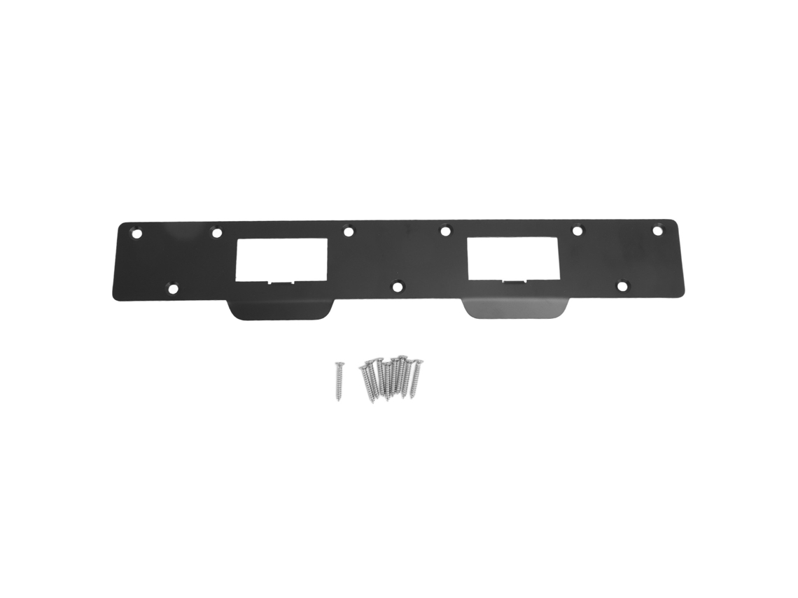 Placa De Cerradura Para Puerta Con 2 Orificios, Acero Reforzado, Instalación Segura Y Sencilla, 5,5-6 Pulgadas