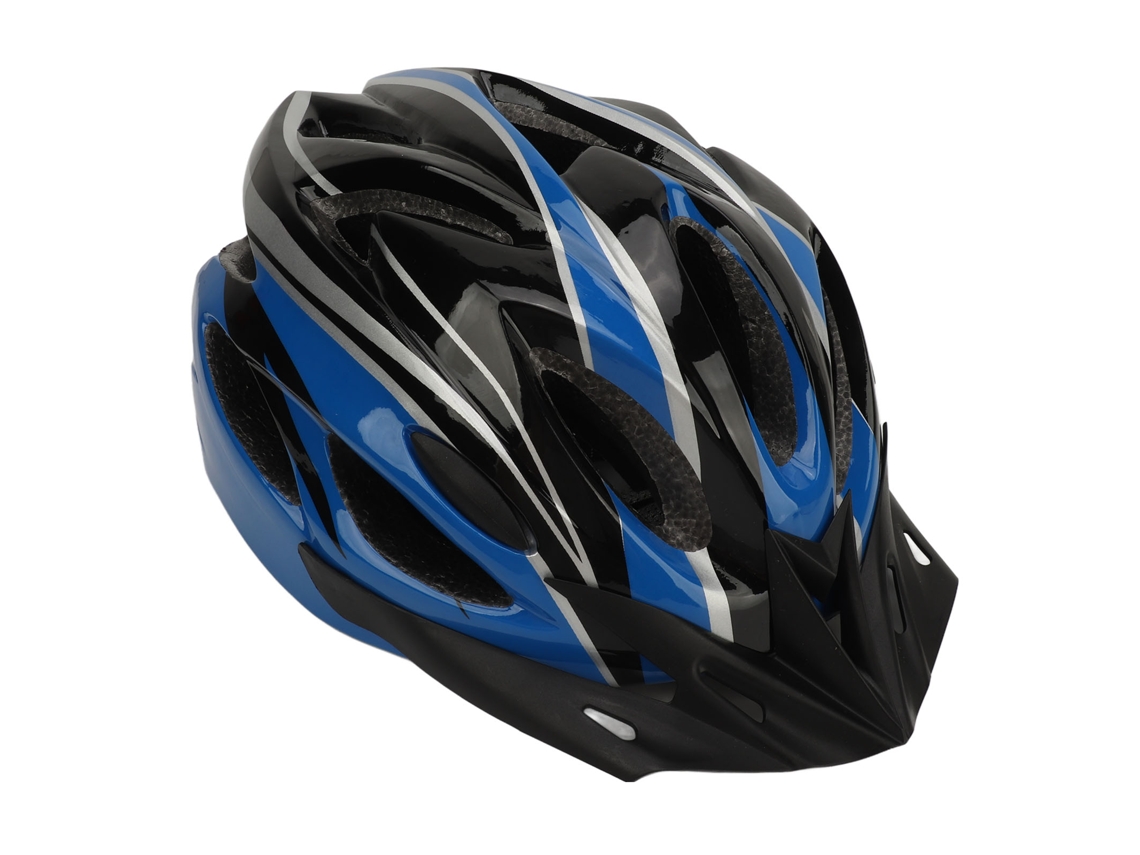 2026casco De Bicicleta Pc Eps Con Agujeros De Respiración Correa Ajustable Forro Desmontable Para Deportes Adultos Negro Azul L