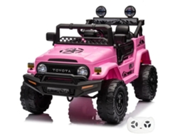 Vehículo Eléctrico Para Niños - Toyota Fj Cruiser 12v - 1 A 6 Años - Rosa