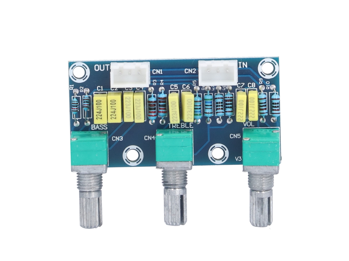 Placa De Tonos Pasiva De Plástico Amplificador Alto Bajo Voltaje Para Control De Volumen Diy