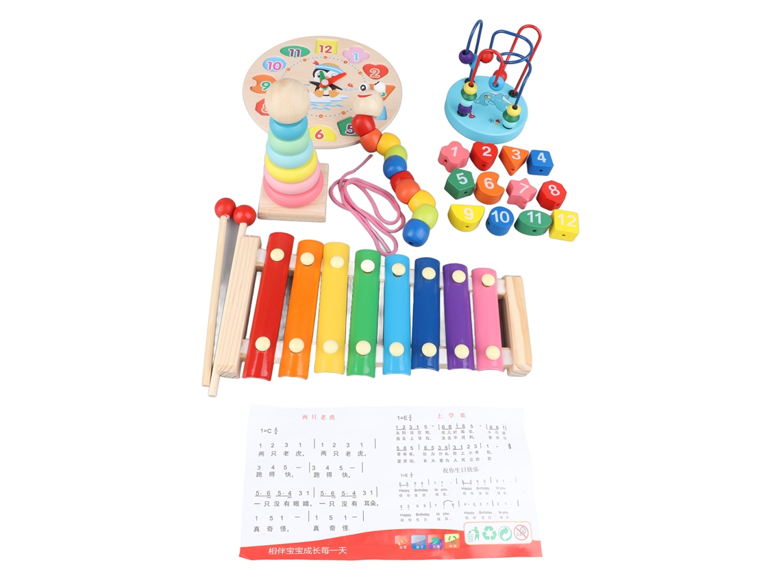 Laberinto De Cuentas De Madera, Juego Circular A Pilas Para La Educación Infantil Temprana.