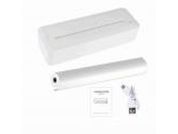 Impresora térmica portátil inalámbrica A4 de 200 ppp con conexión Bluetooth y USB, recargable para imprimir texto, imágenes y exámenes.