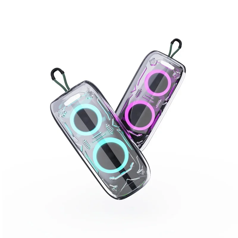 Altavoz Bluetooth (negro), Conectividad Tws, Duradero, Sonido Envolvente, Iluminación, Sistema De Sonido De Tela.