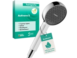 Ducha de mano Hansgrohe Activera Select S 95, 2 modos de ducha, Ecosmart, 28033000, Color: Cromo