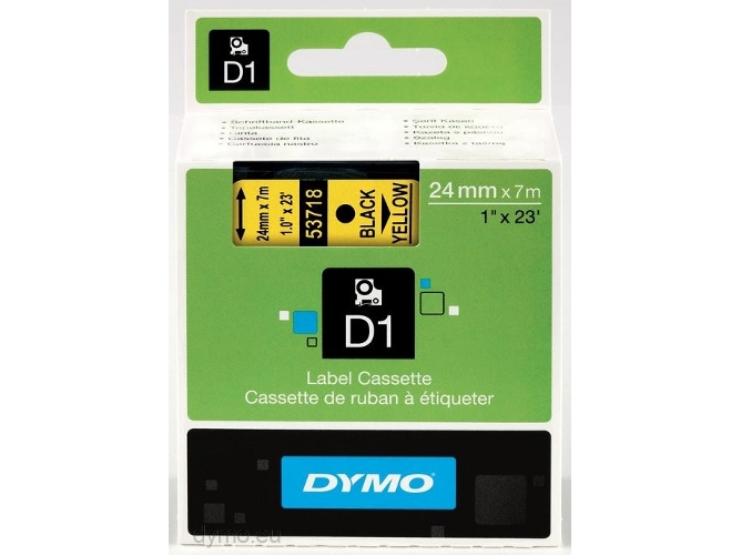 Cinta Etiquetas DYMO D1 Negro/Amarillo S0720980