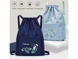Mochila plegable con cordón ajustable y bolsillos resistentes al agua, ideal para el gimnasio, las compras, el deporte y el yoga. GOKOCO