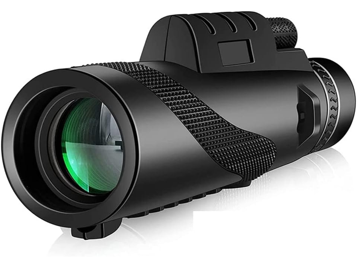 Telescopio Monocular Hd De Largo Alcance (bak4) Con Trípode Y Soporte Para Teléfono, Ideal Para La Caza, El Camping Y Actividades Al Aire Libre.