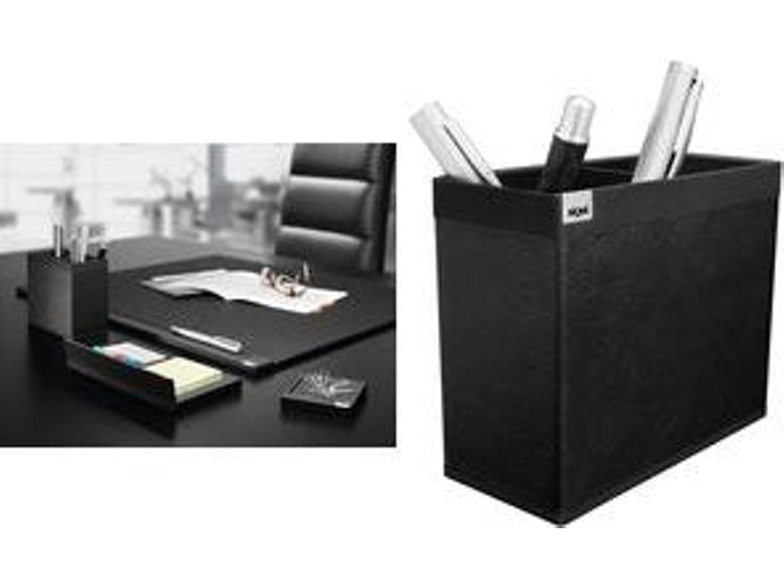 Stifteköcher Cintanos, Saphirschwarz Aus Lederimitat, Mit Soft Touch Beschichtung Sigel (sa535)