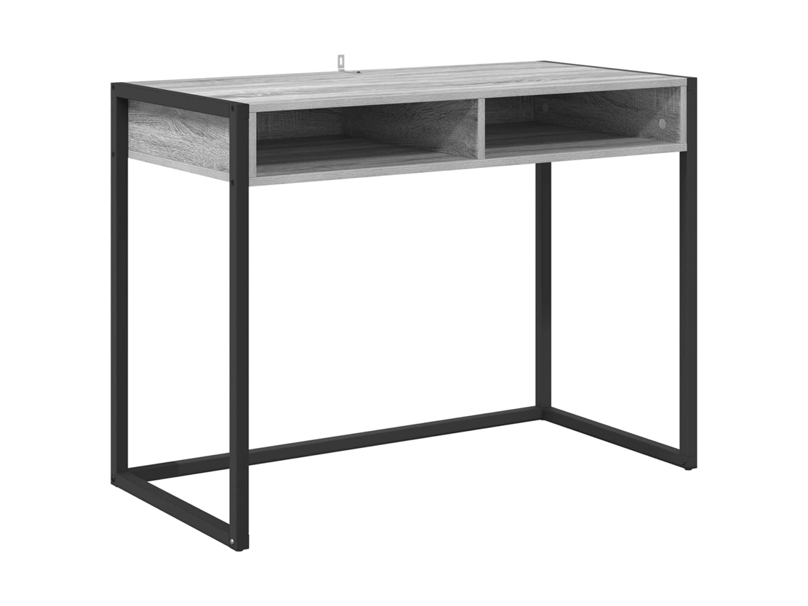 Escritorio Sonoma Gris | Escritorio de escritura 100 x 50 x 75 cm Madera procesada